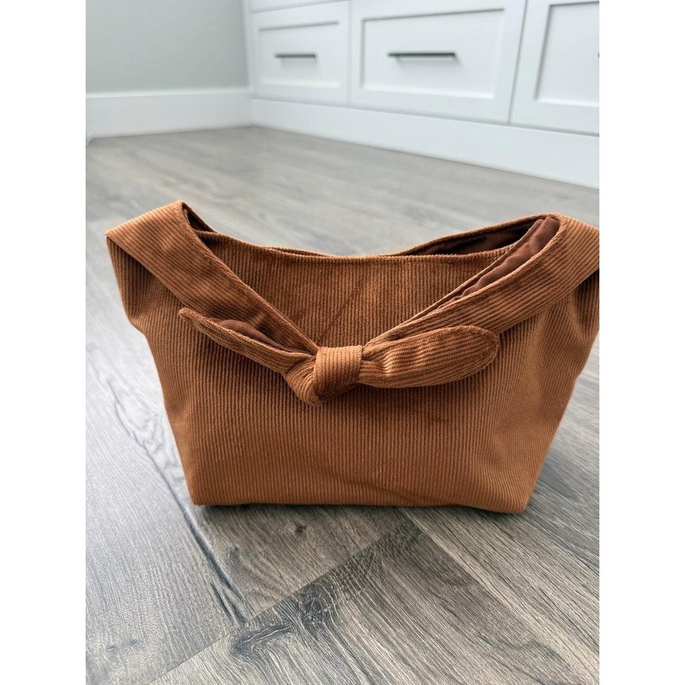 Brown baby corduroy purse
